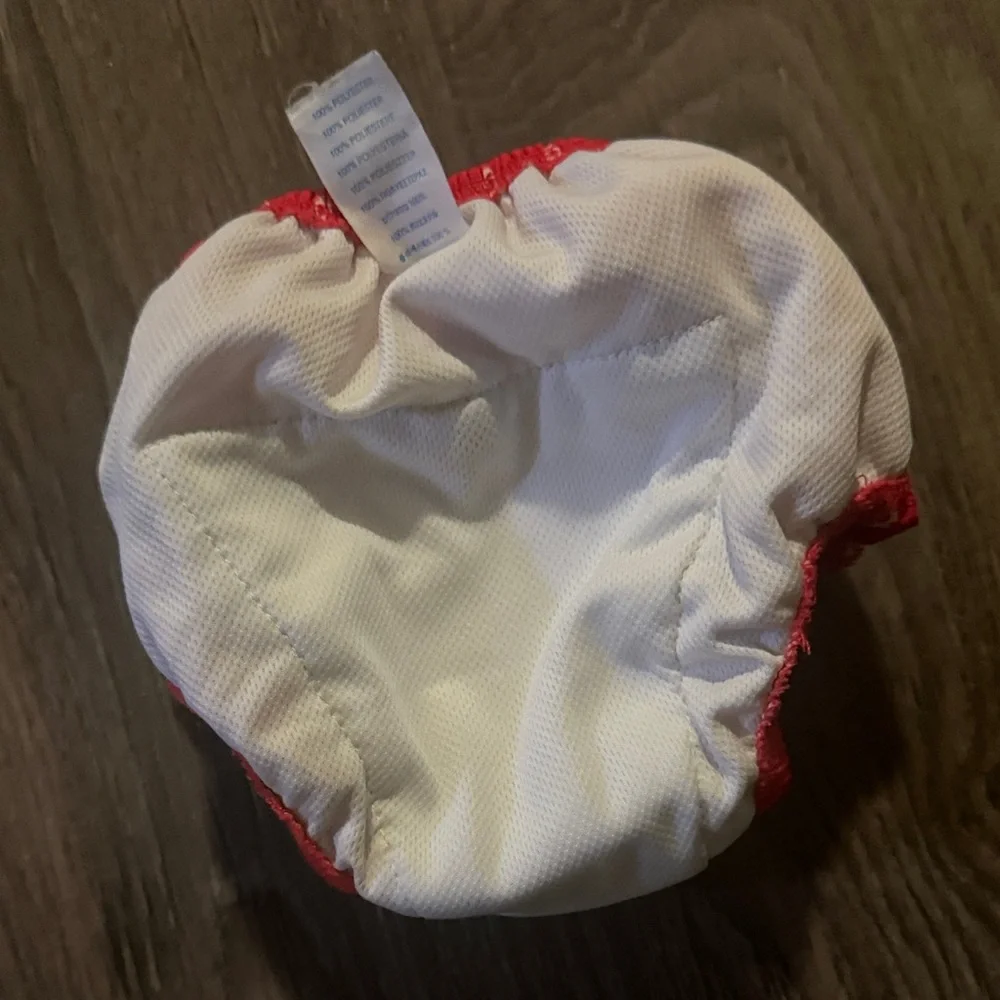 i play. Red Floral Baby Swim Diaper Cover
